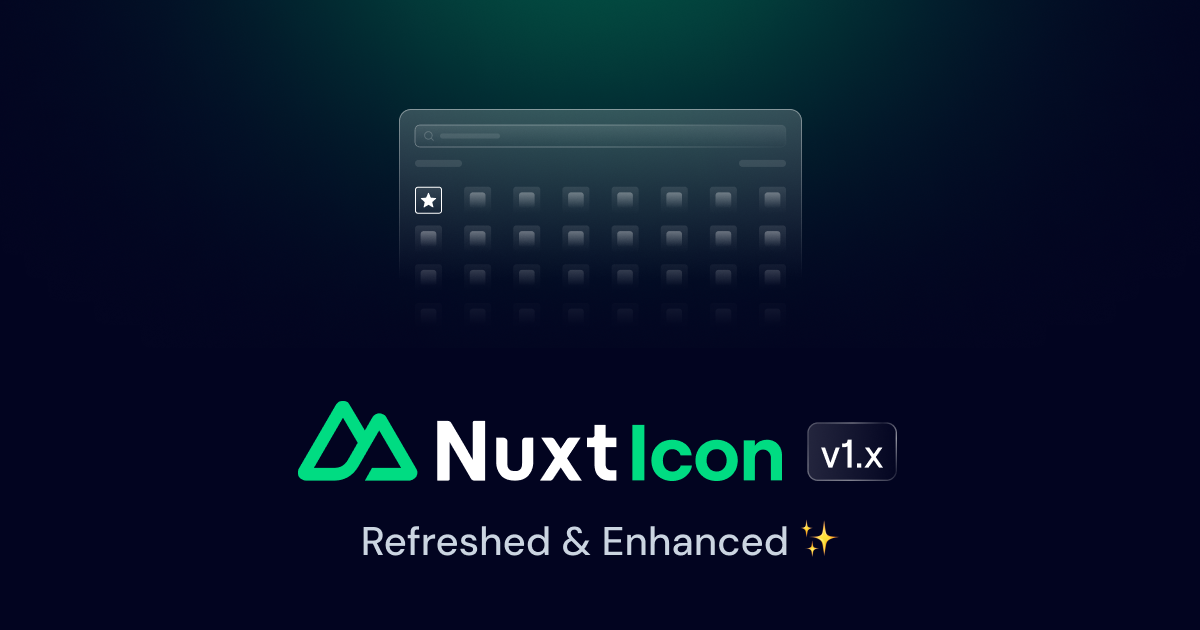 Introducing Nuxt Icon v1 image